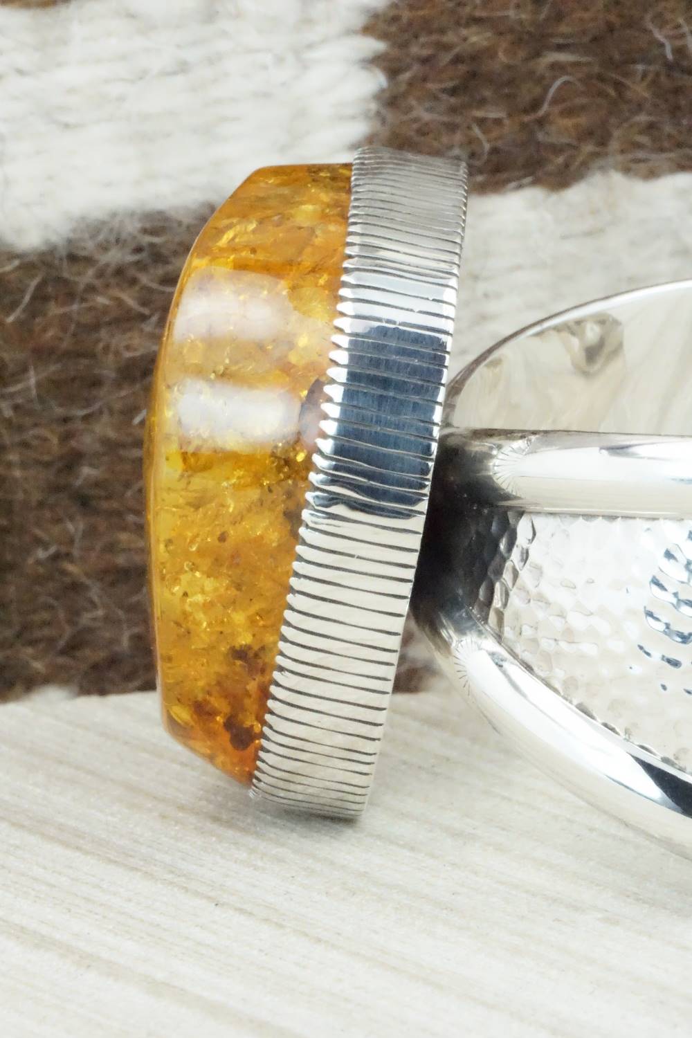 Amber & Sterling Silver Bracelet - Derrick Gordon