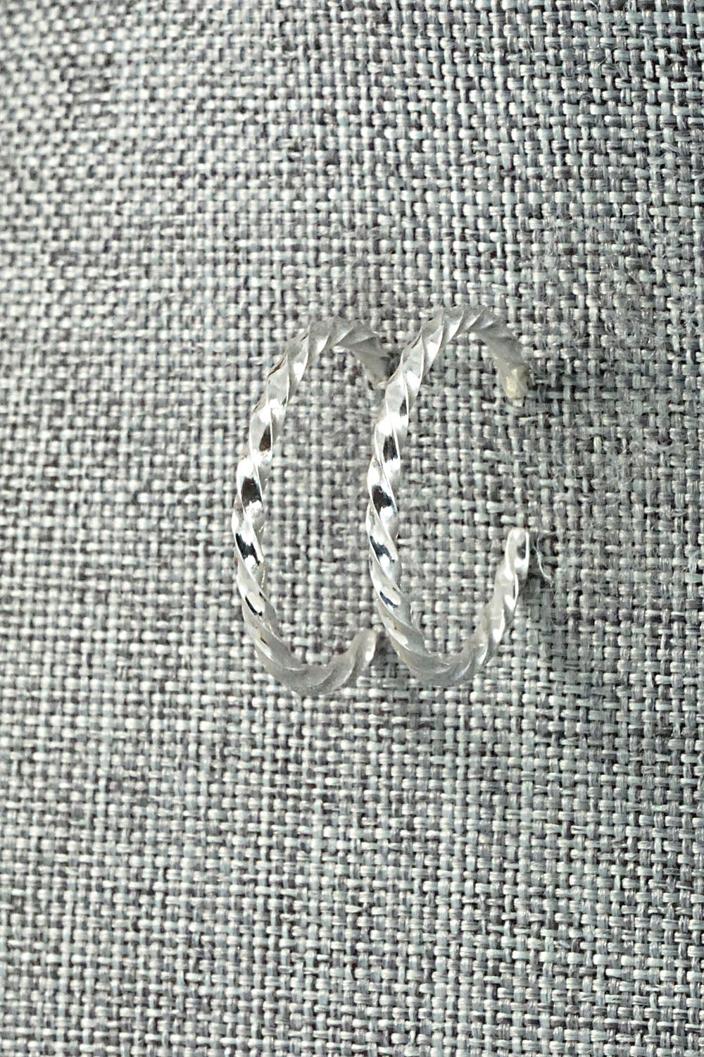 Sterling Silver Hoop Earrings - Elaine Tahe