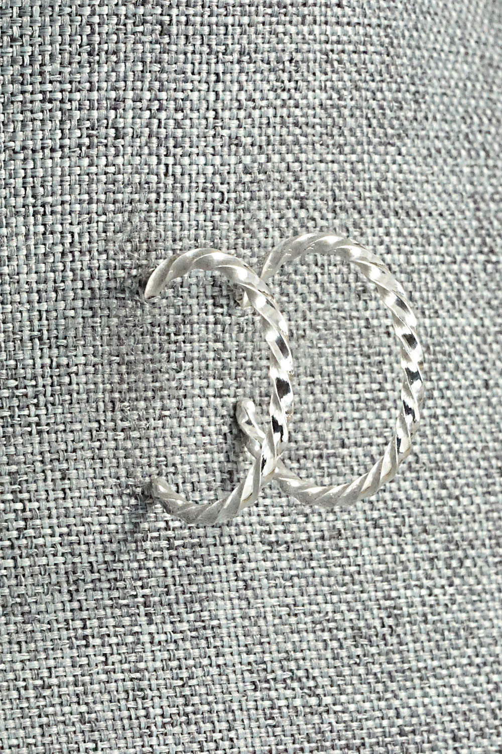 Sterling Silver Hoop Earrings - Elaine Tahe