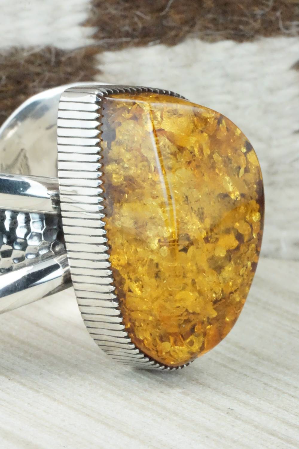 Amber & Sterling Silver Bracelet - Derrick Gordon