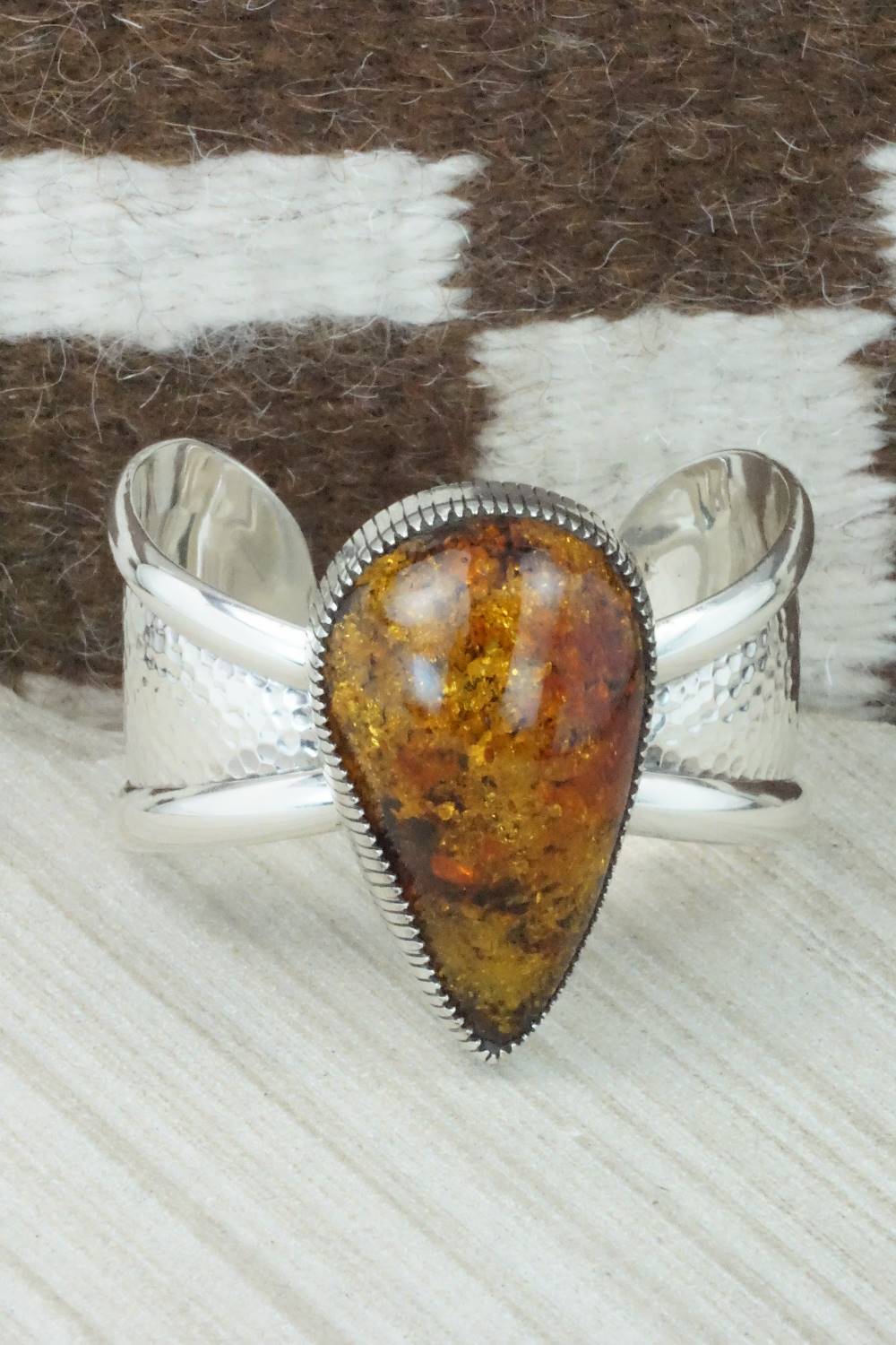 Amber & Sterling Silver Bracelet - Derrick Gordon