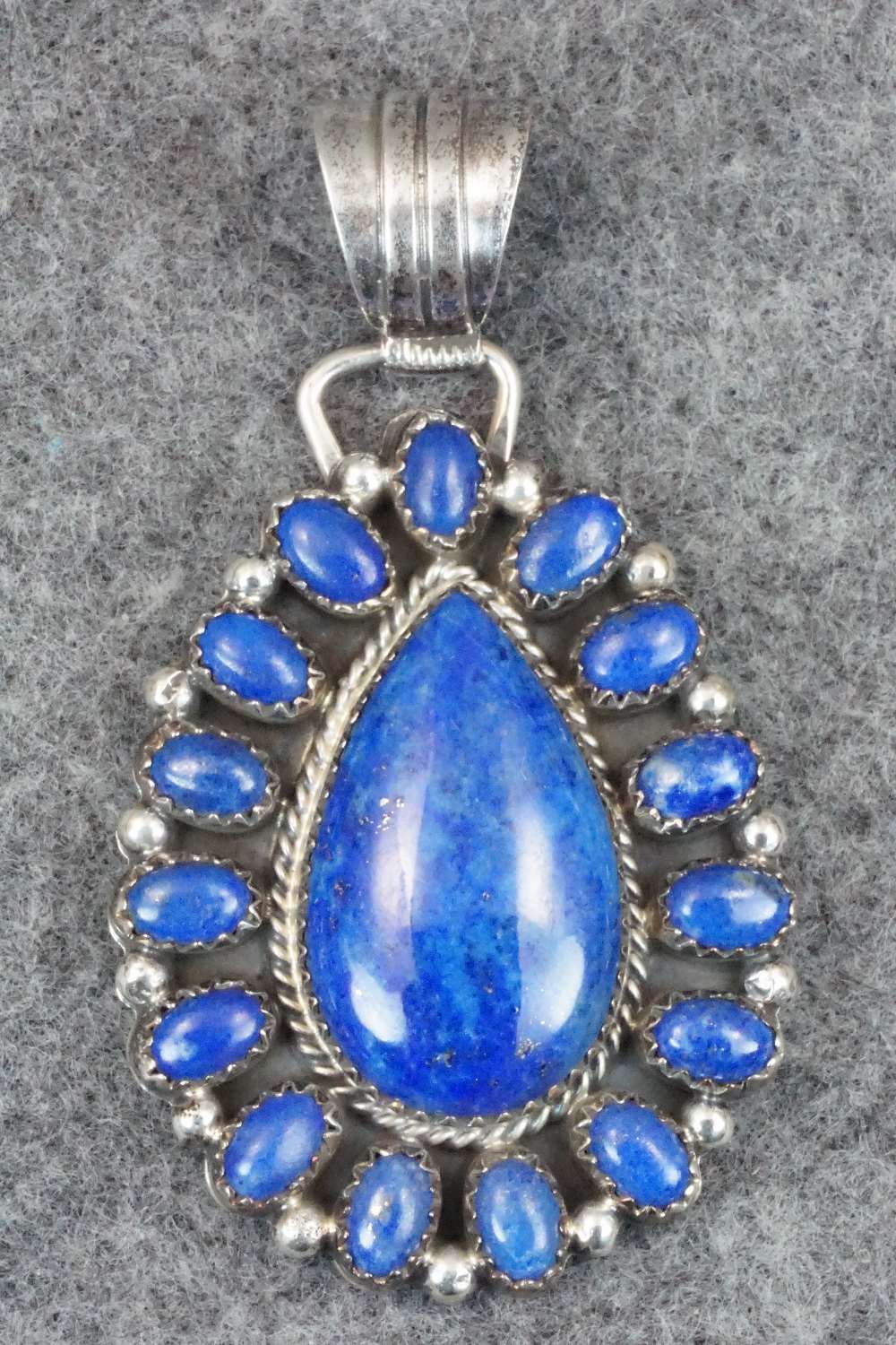Lapis & Sterling Silver Pendant - Navajo