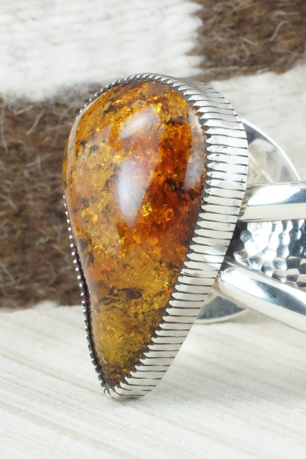 Amber & Sterling Silver Bracelet - Derrick Gordon