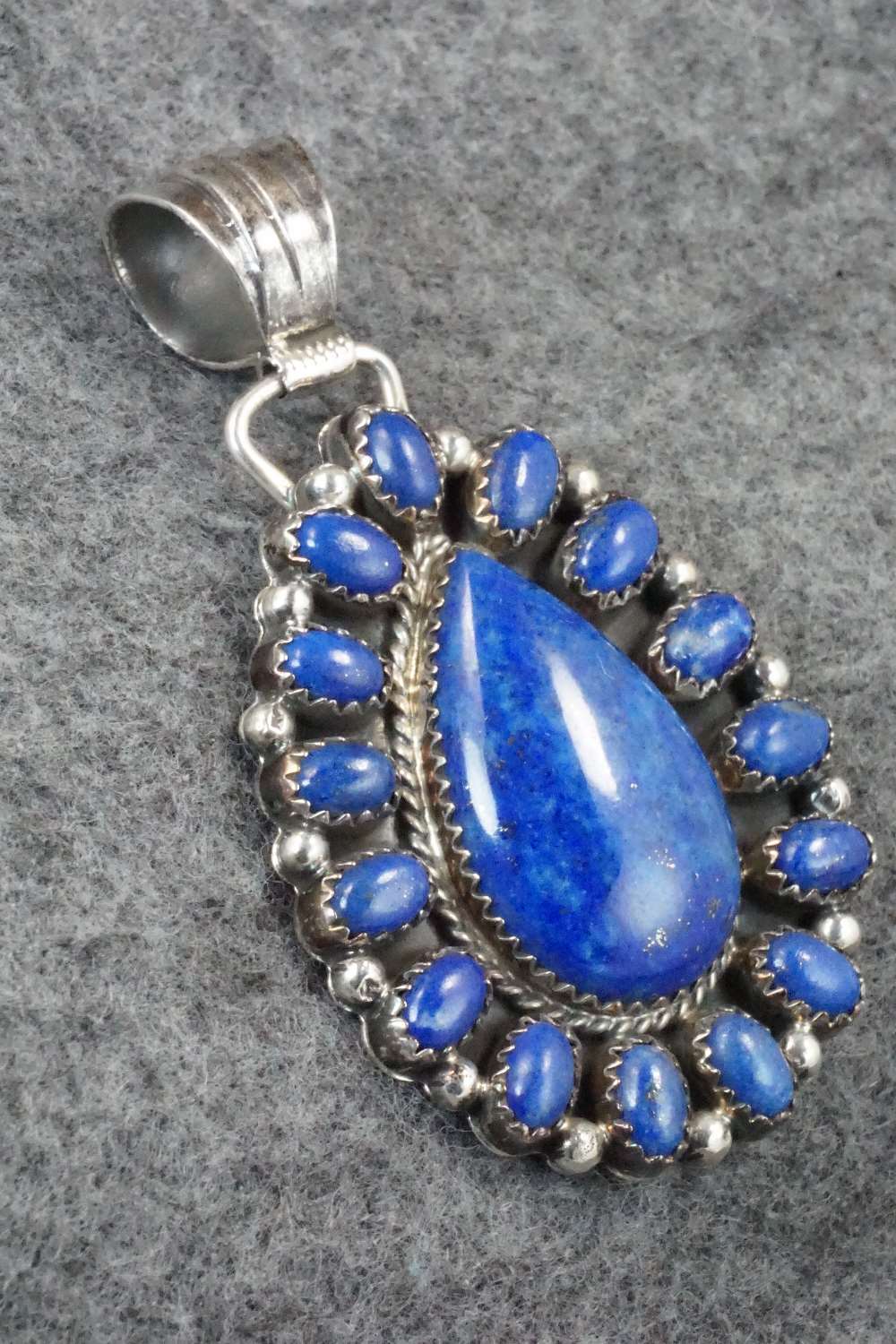 Lapis & Sterling Silver Pendant - Navajo