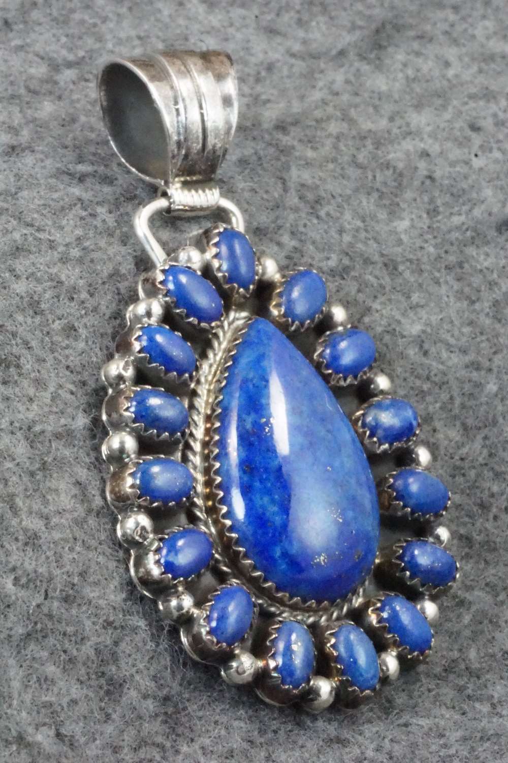 Lapis & Sterling Silver Pendant - Navajo