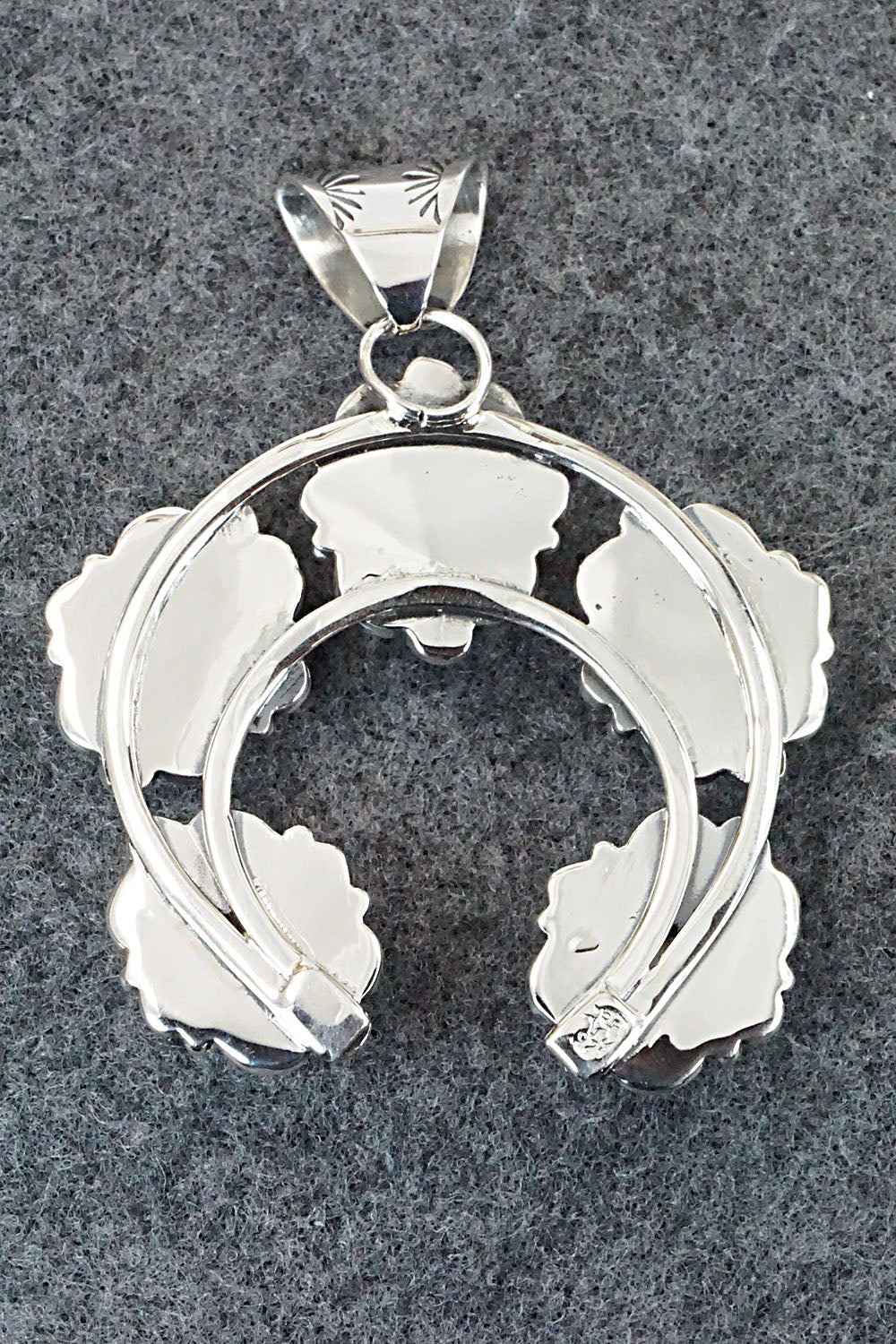 Turquoise and Sterling Silver Naja Pendant - Calvin Belin