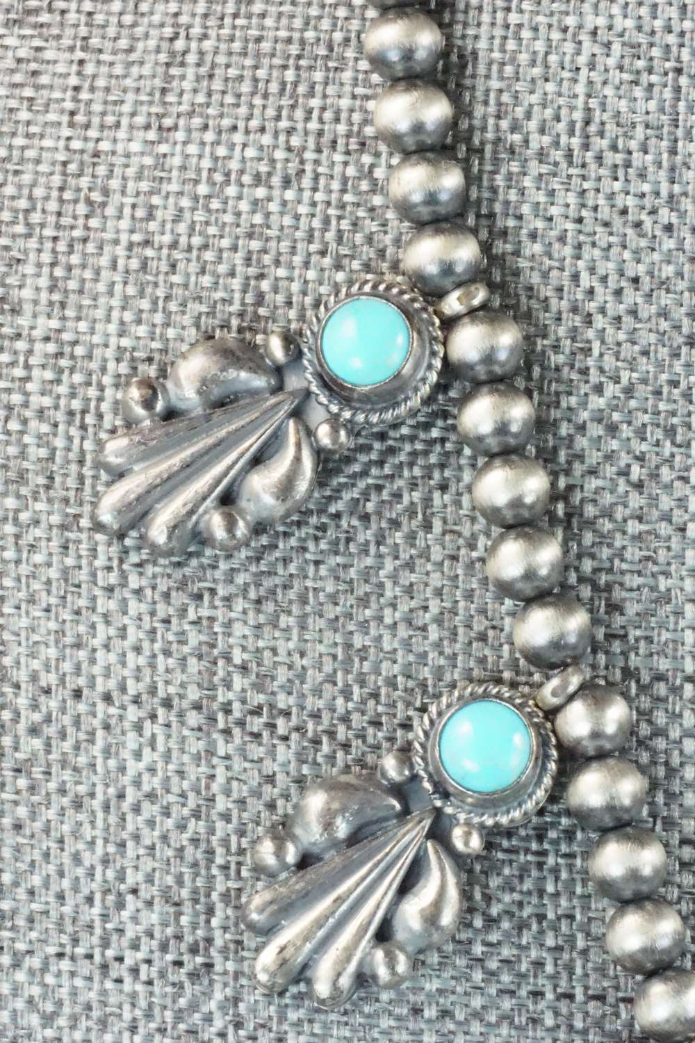 Turquoise & Sterling Silver Squash Blossom - Bobby Platero