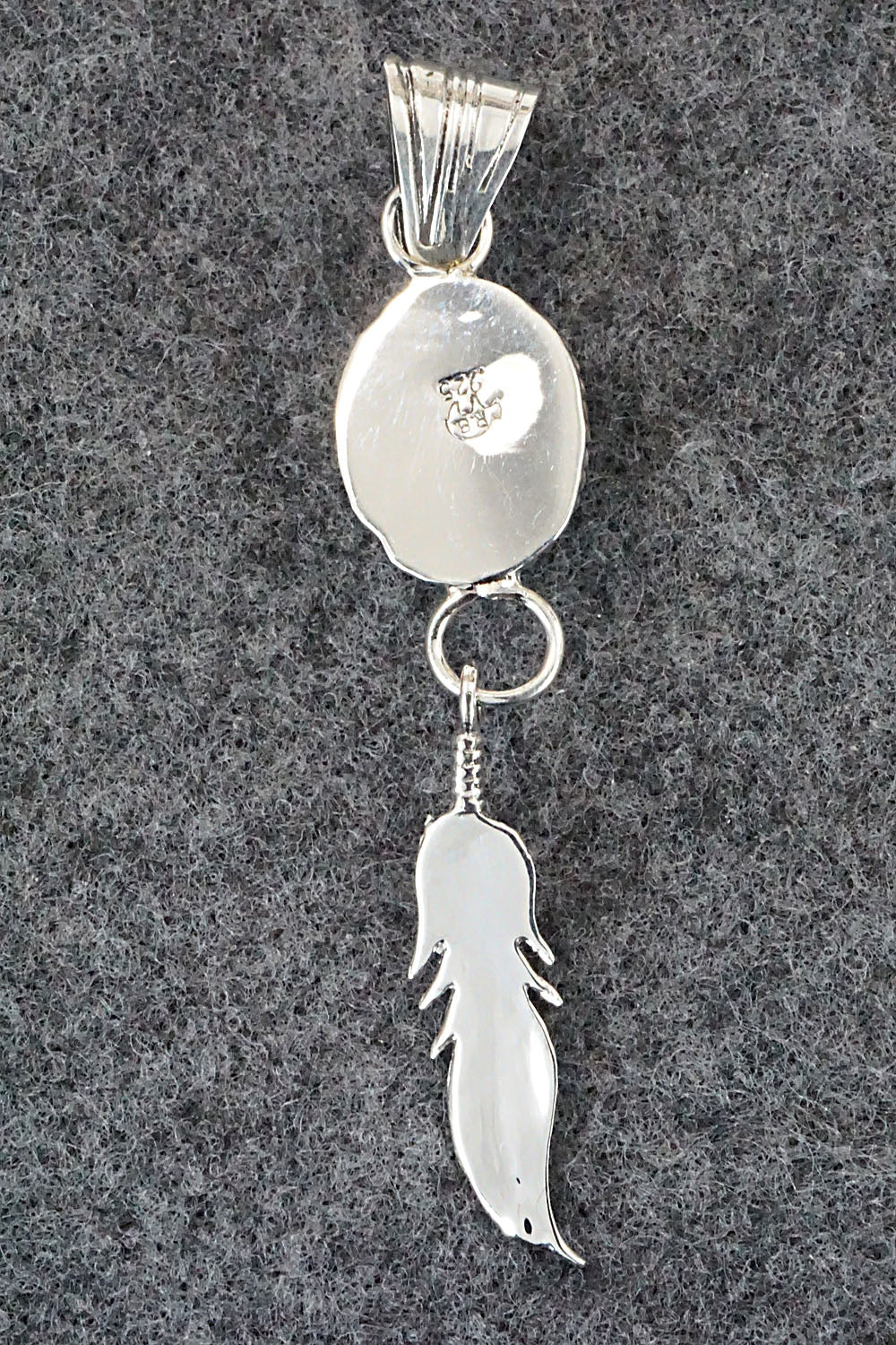 Turquoise & Sterling Silver Pendant - Gregg Yazzie