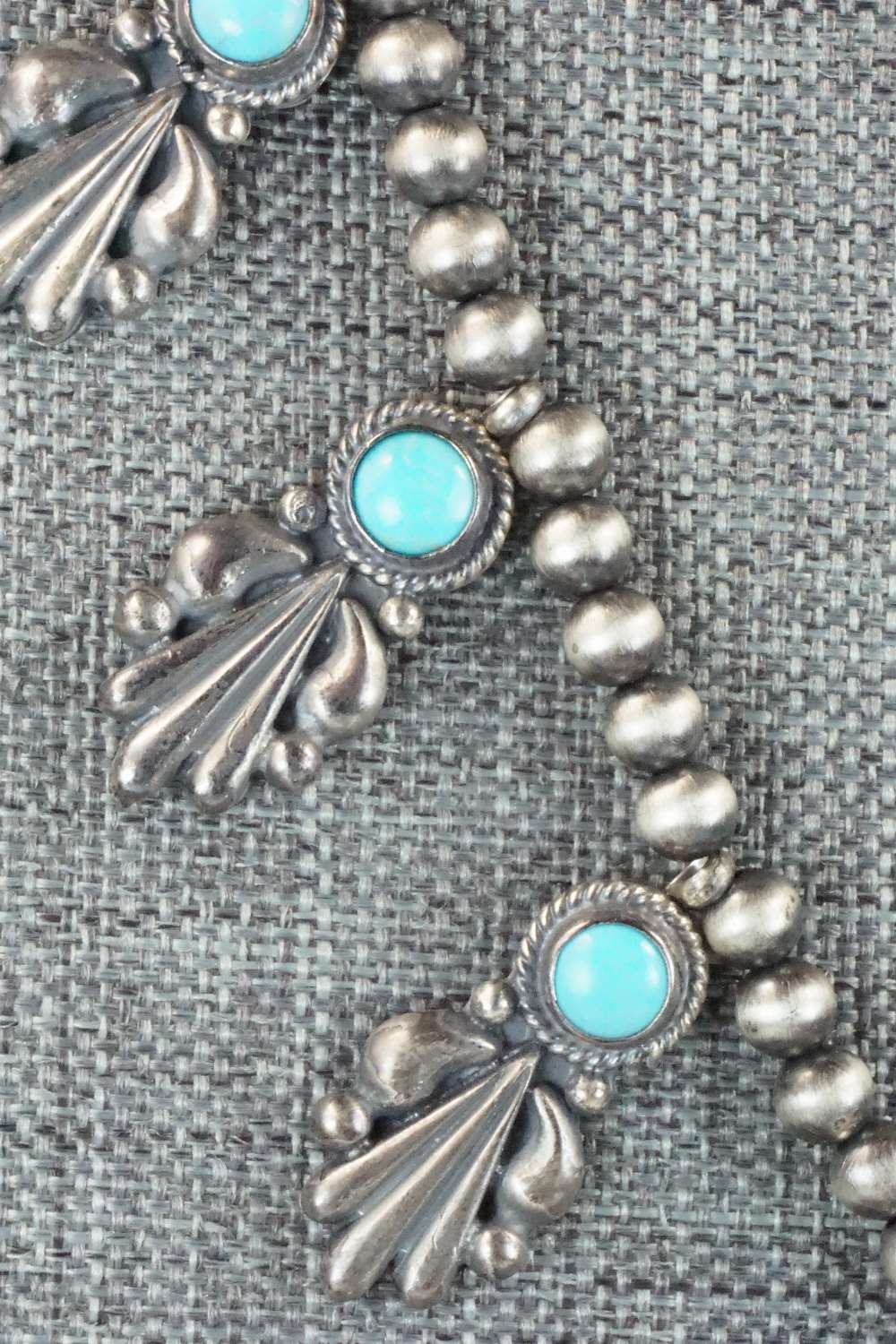 Turquoise & Sterling Silver Squash Blossom - Bobby Platero