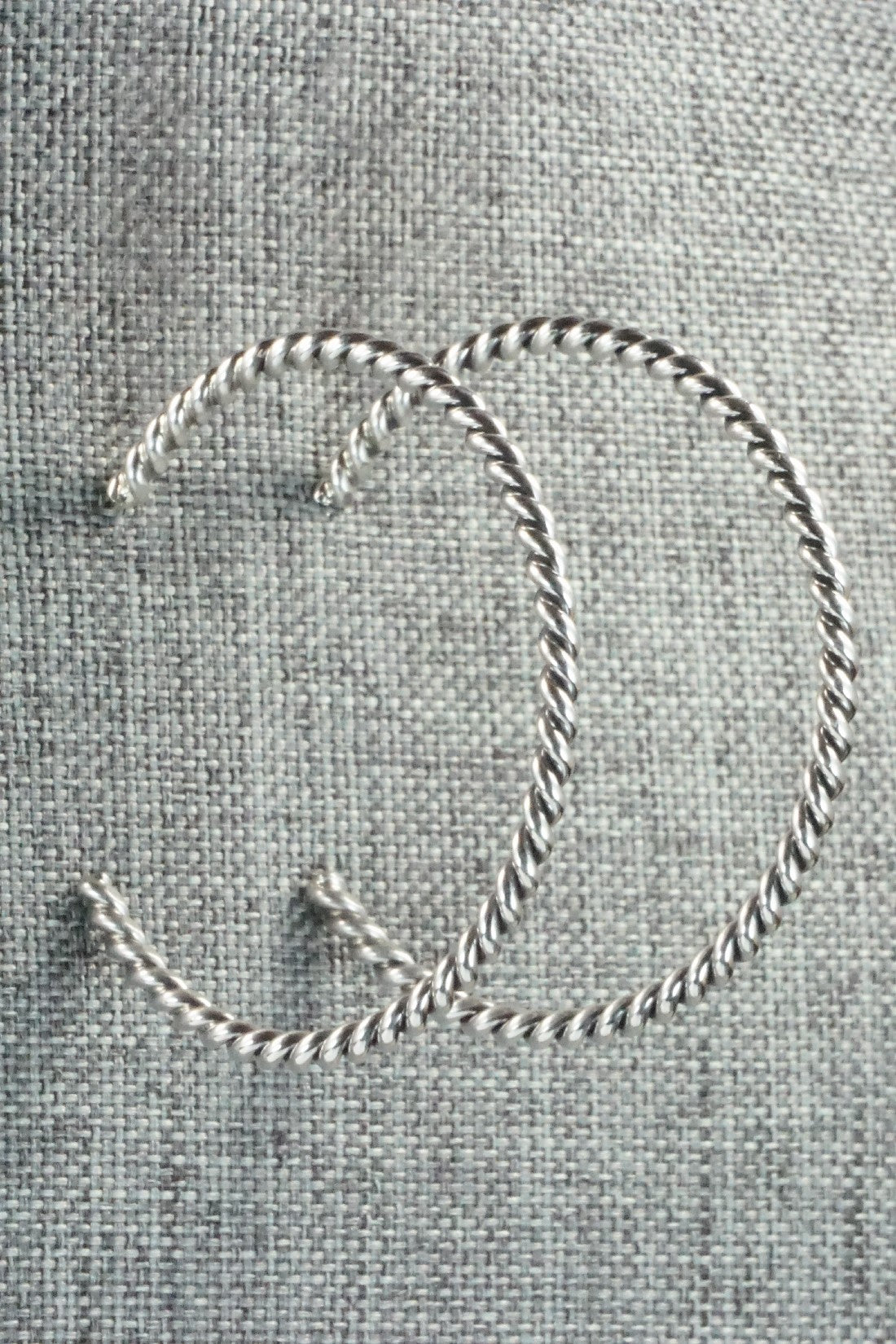 Sterling Silver Hoop Earrings - Elaine Tahe
