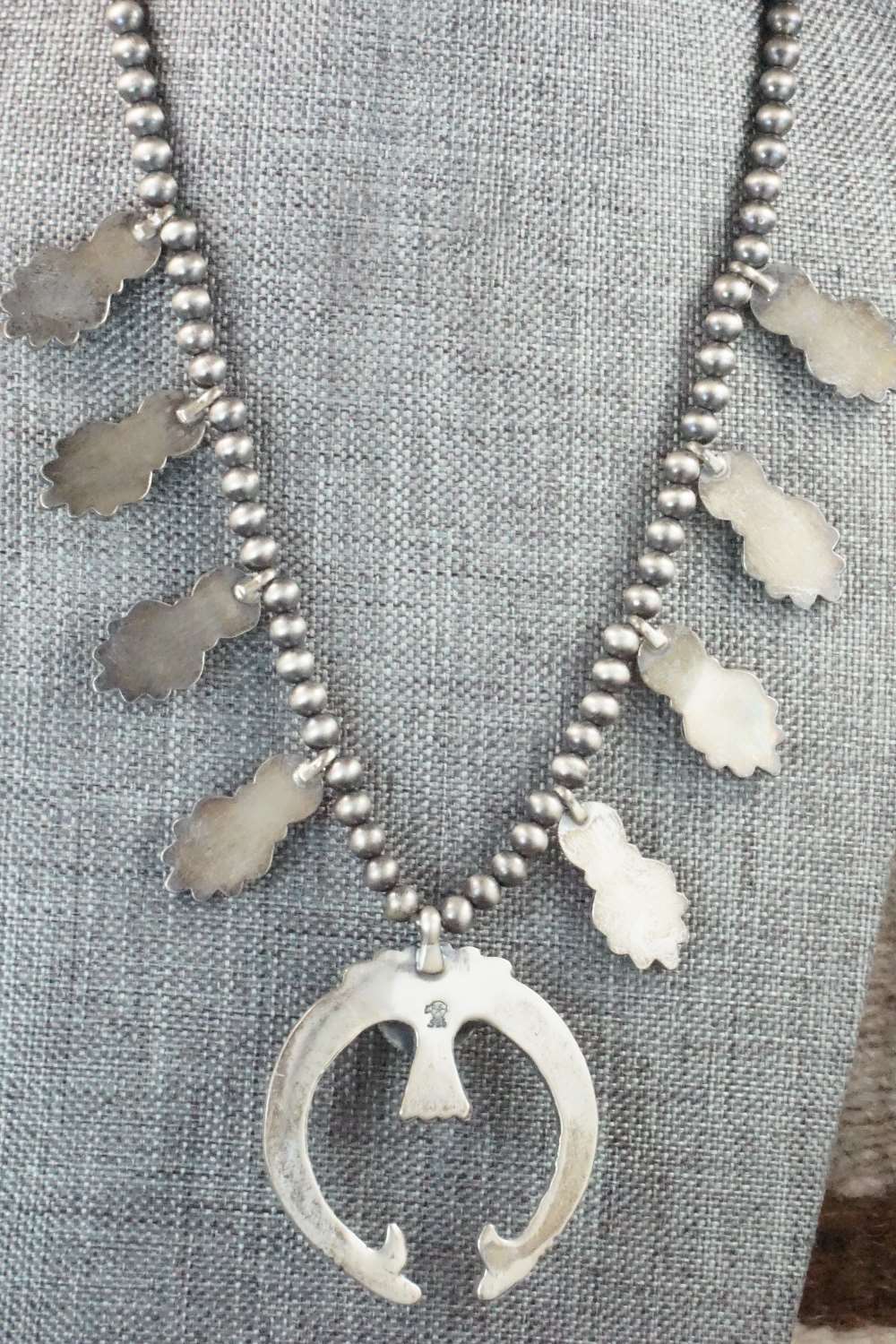 Turquoise & Sterling Silver Squash Blossom - Bobby Platero