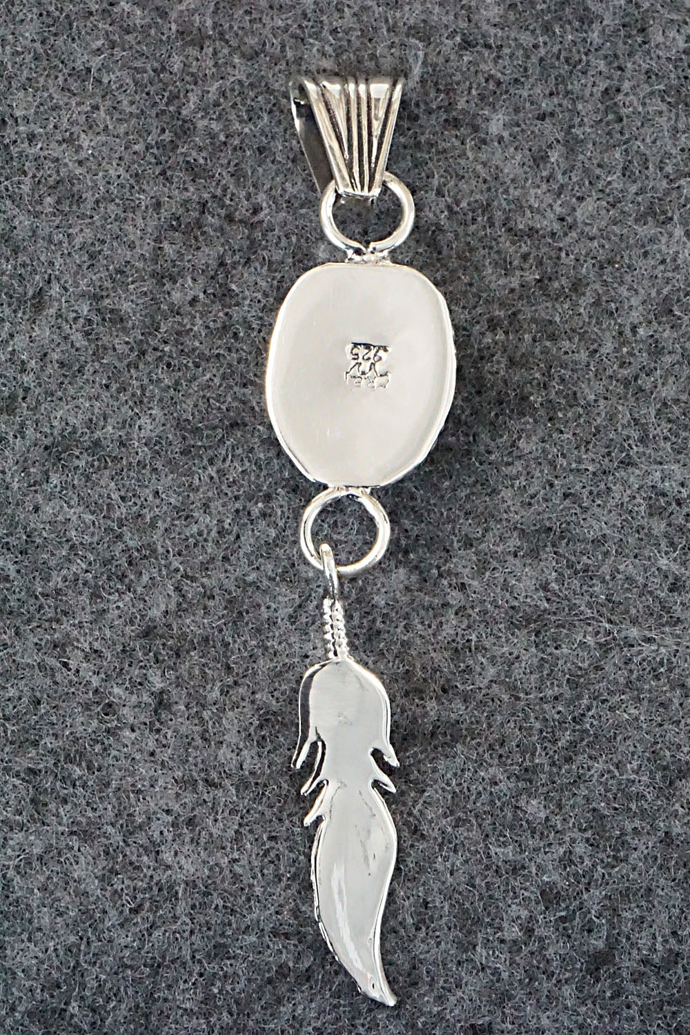 Turquoise & Sterling Silver Pendant - Gregg Yazzie