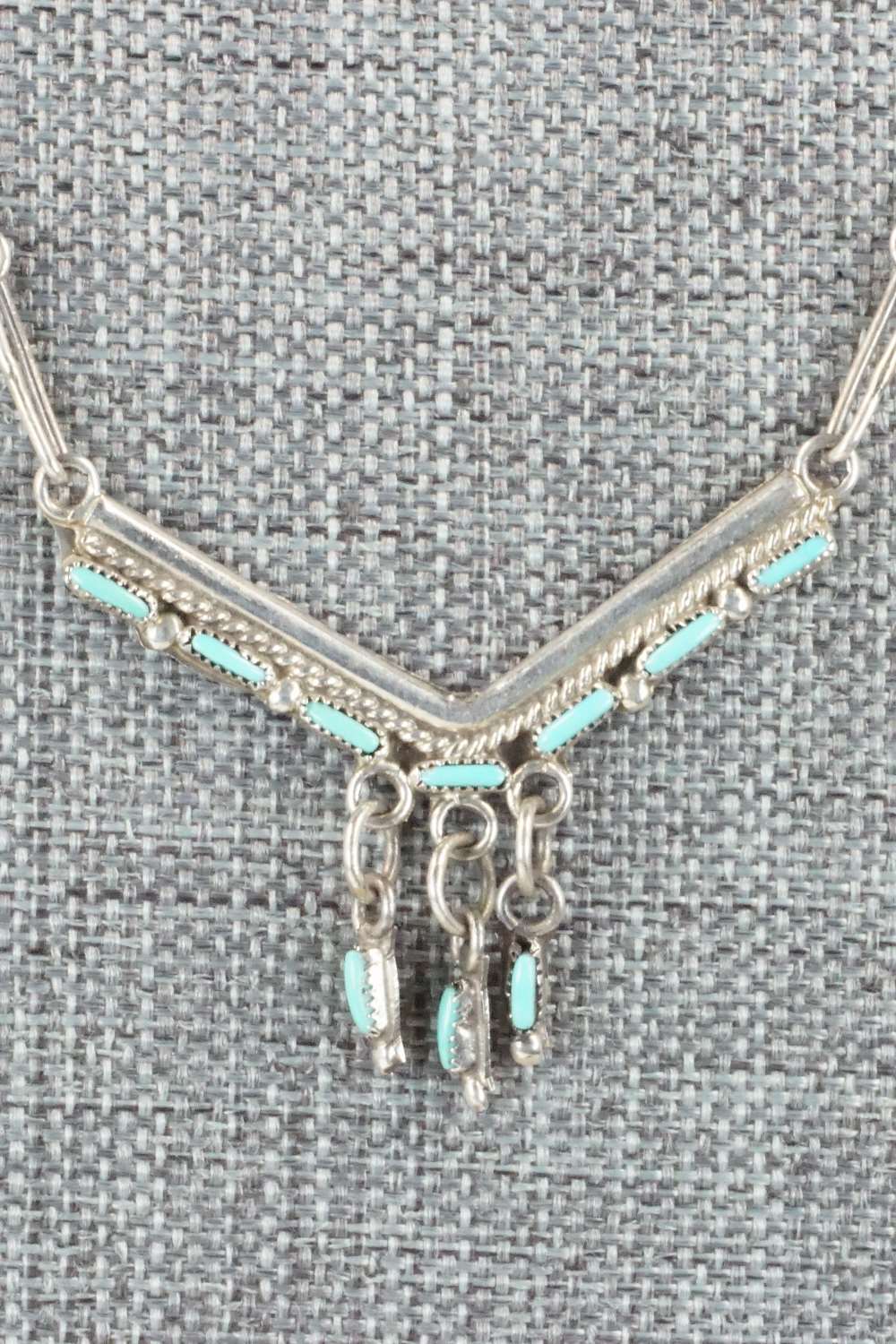 Turquoise & Sterling Silver Necklace - Zuni