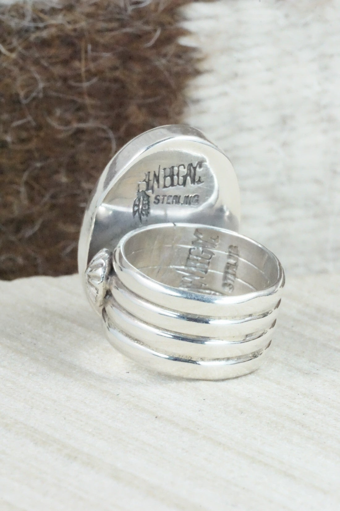 Onyx & Sterling Silver Ring - Ben Begay - Size 6.75