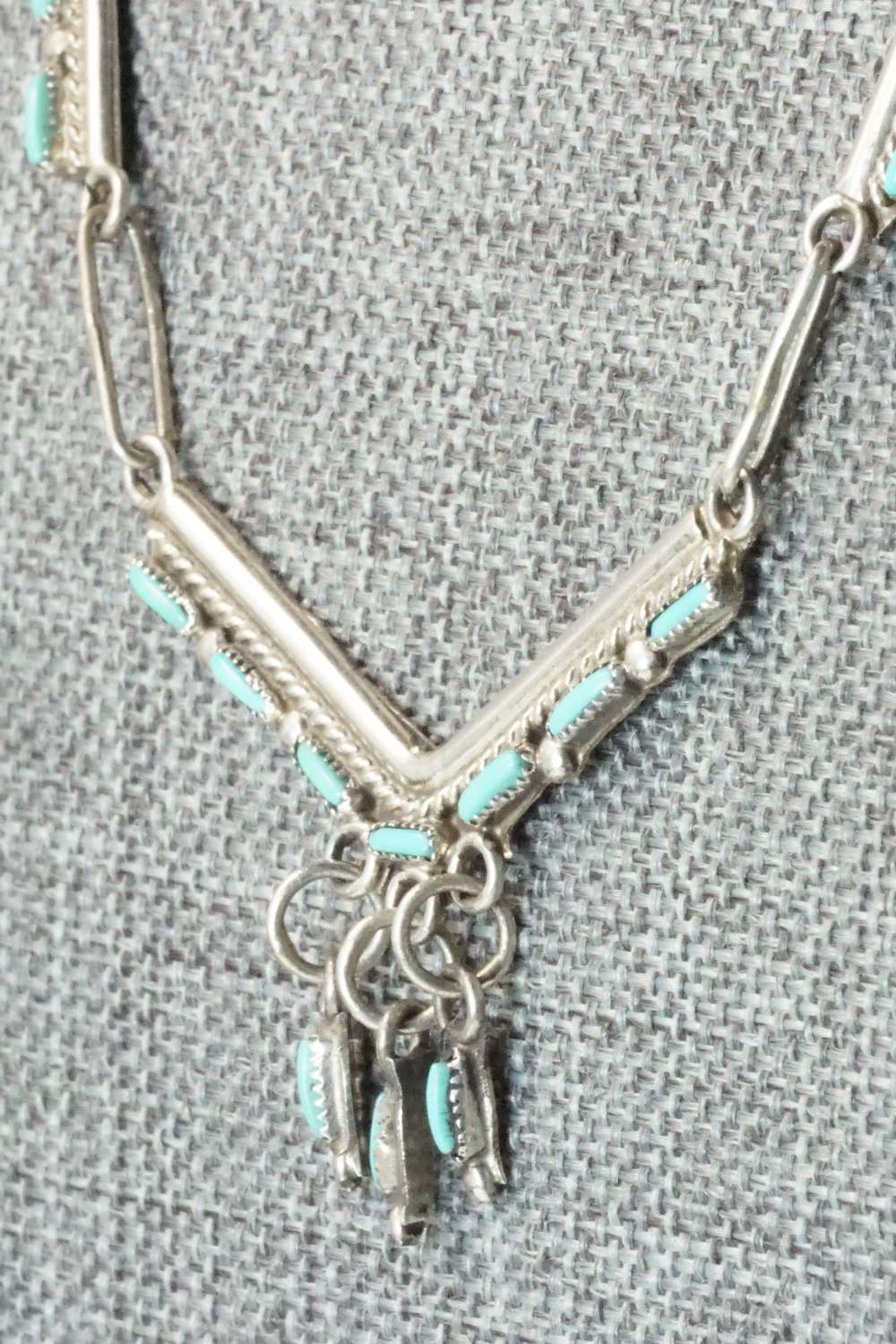 Turquoise & Sterling Silver Necklace - Zuni