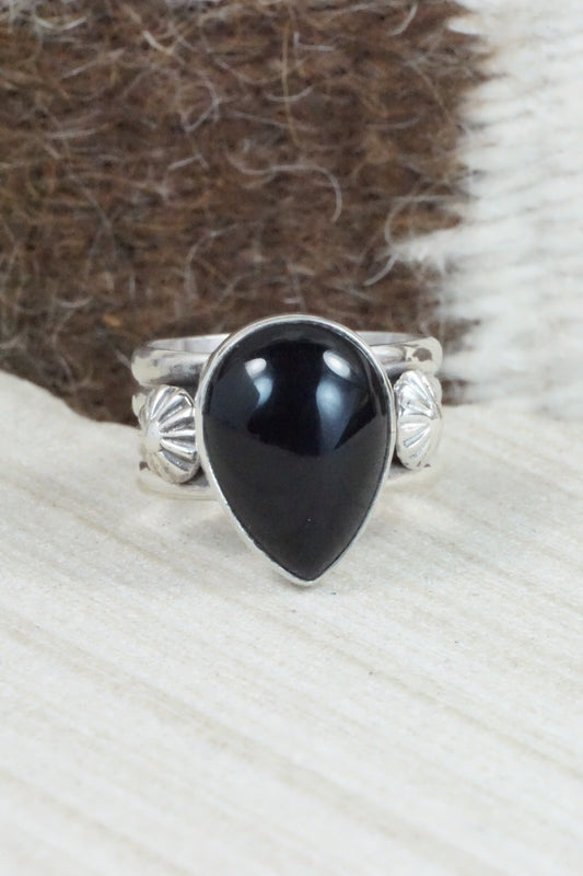 Onyx & Sterling Silver Ring - Ben Begay - Size 8.25