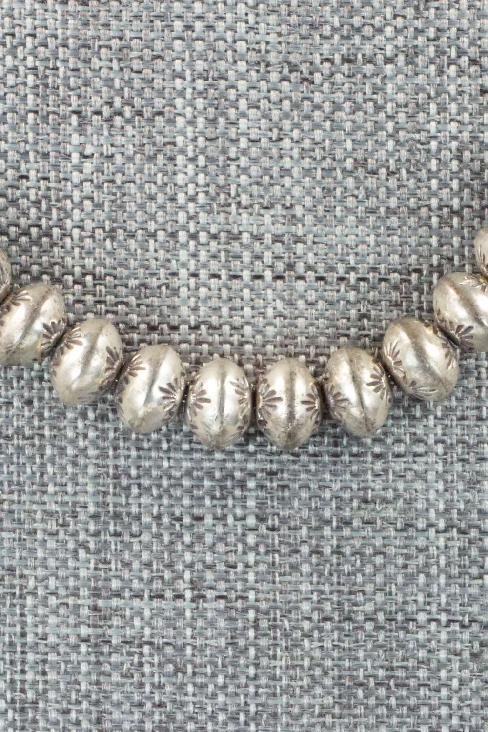 Sterling Silver Navajo Pearl Necklace - Navajo