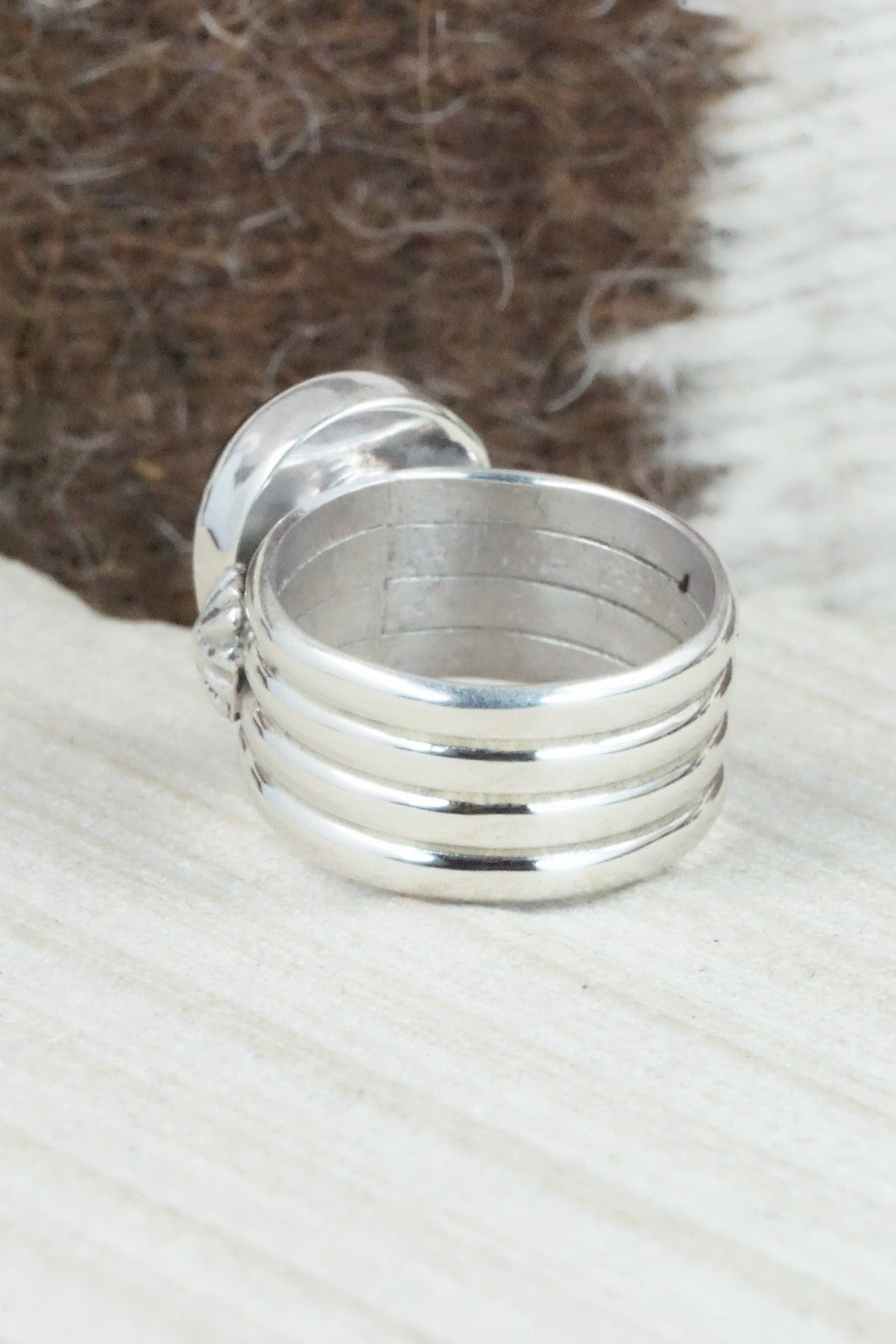 Onyx & Sterling Silver Ring - Ben Begay - Size 8.25