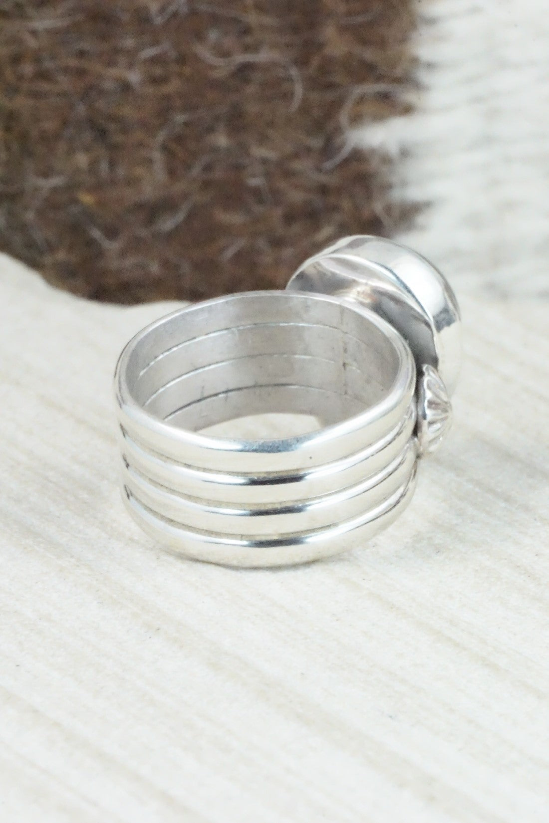 Onyx & Sterling Silver Ring - Ben Begay - Size 8.25