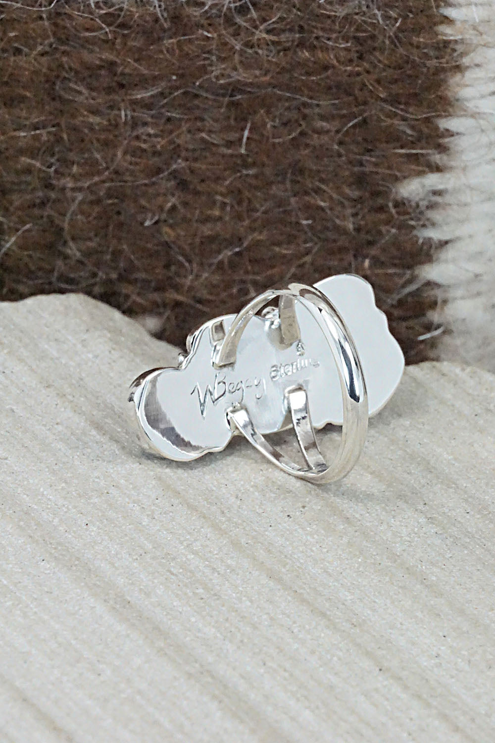 Turquoise & Sterling Silver Ring - William Begay - Size 5.5