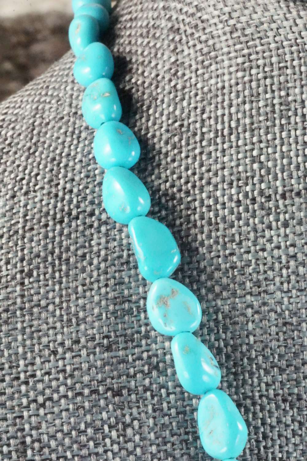 Turquoise & Sterling Silver Necklace - Navajo
