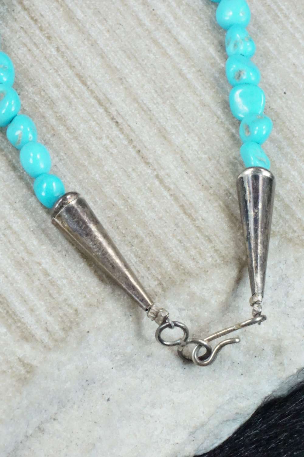Turquoise & Sterling Silver Necklace - Navajo