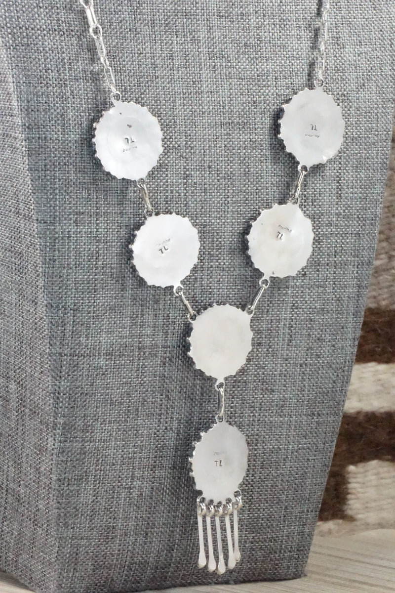 Turquoise & Sterling Silver Necklace and Earrings Set - Tricia Leekity