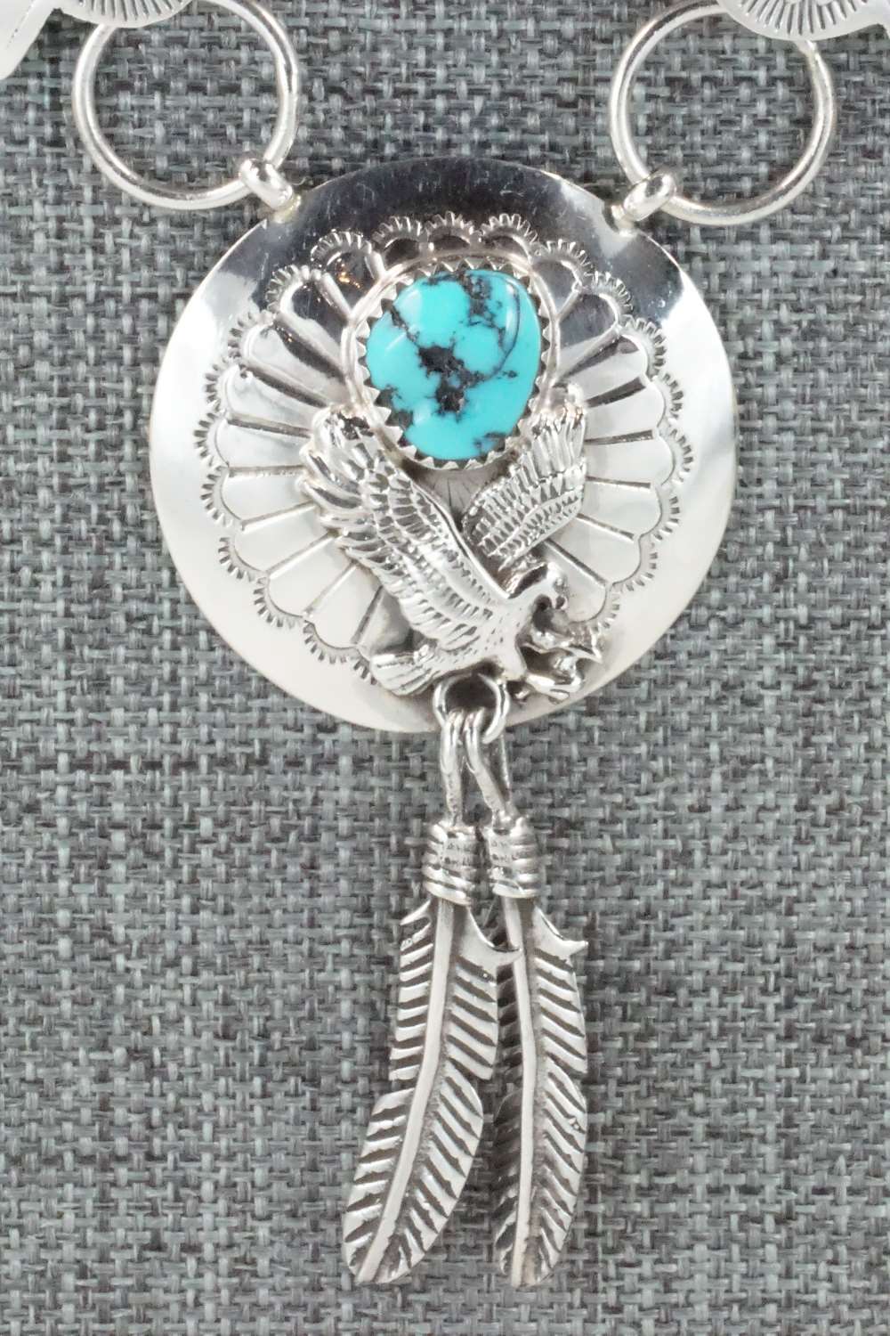 Turquoise & Sterling Silver Necklace - Albert Payton