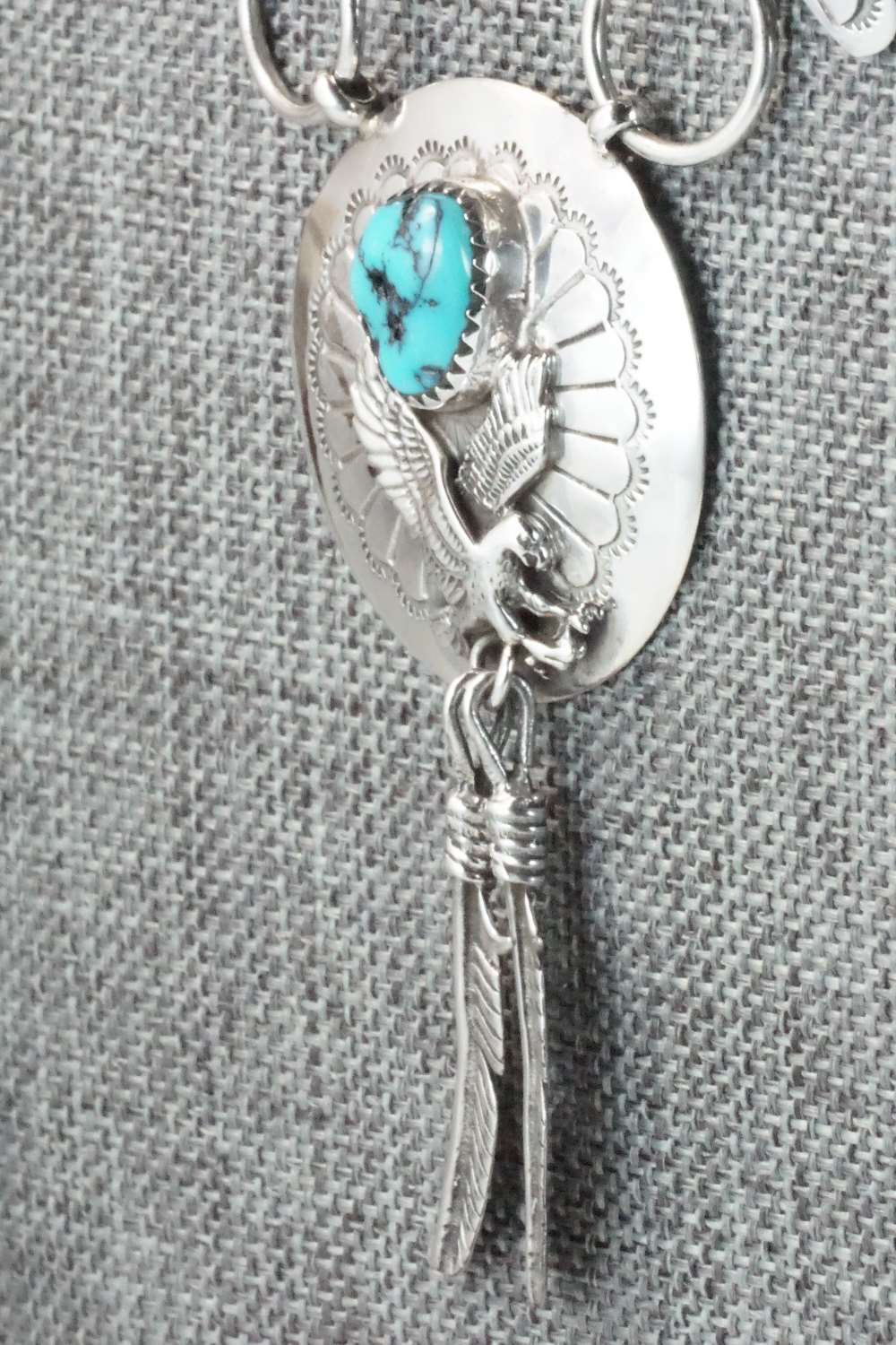 Turquoise & Sterling Silver Necklace - Albert Payton
