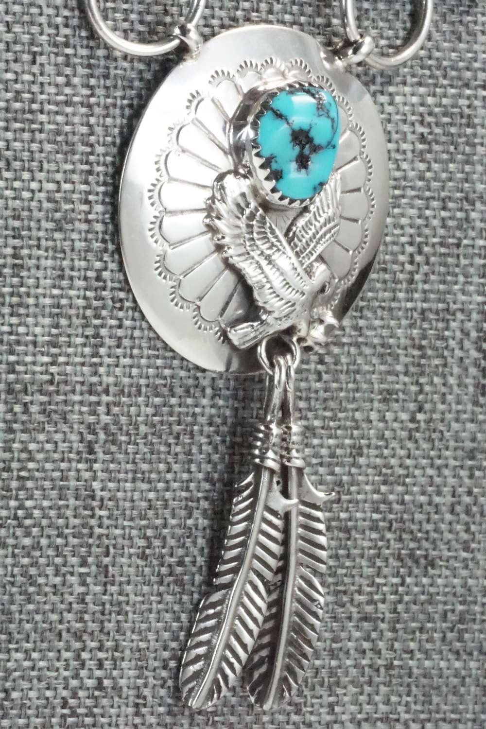 Turquoise & Sterling Silver Necklace - Albert Payton