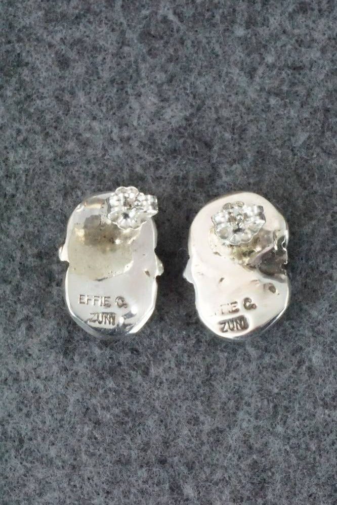 Turquoise & Sterling Silver Earrings - Gayle Calavaza