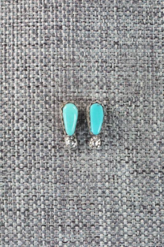 Turquoise & Sterling Silver Earrings - Jean Paisano