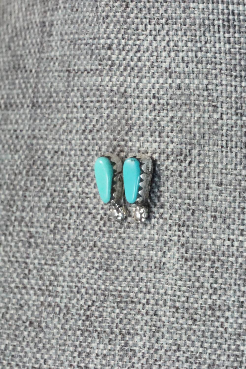 Turquoise & Sterling Silver Earrings - Jean Paisano