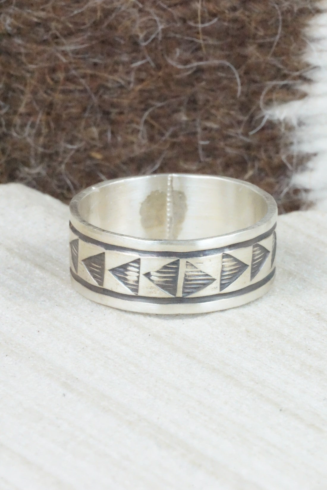 Sterling Silver Ring - Rick Enriquez - Size 12