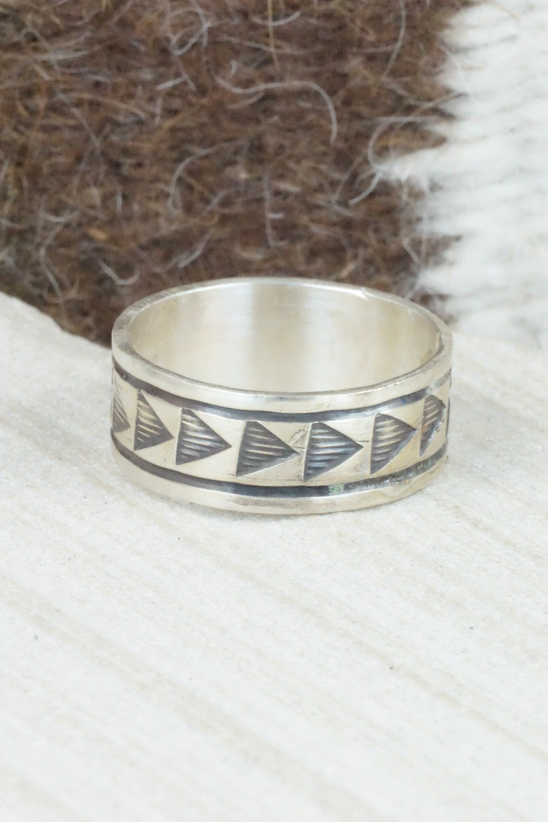 Sterling Silver Ring - Rick Enriquez - Size 12