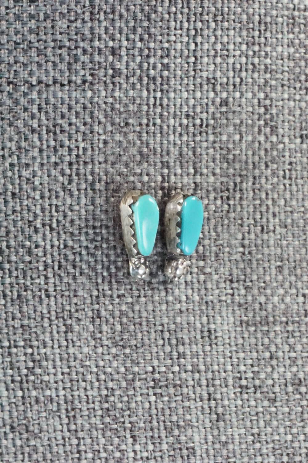 Turquoise & Sterling Silver Earrings - Jean Paisano