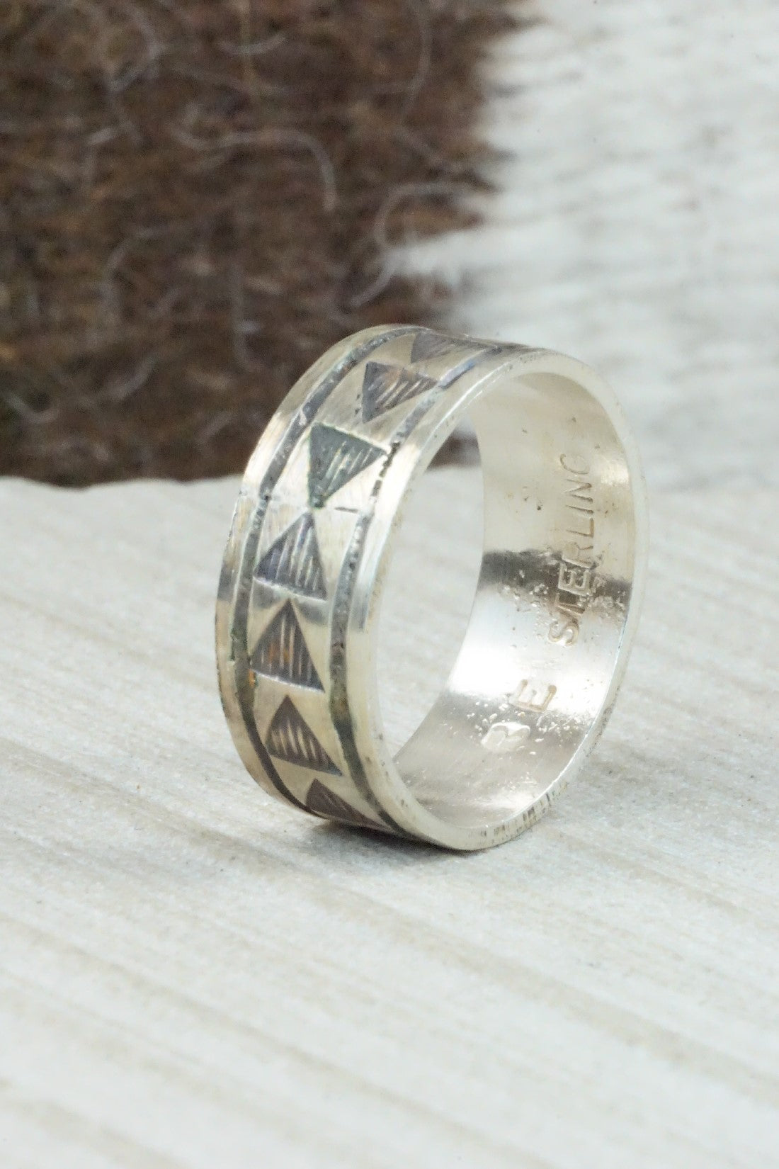 Sterling Silver Ring - Rick Enriquez - Size 12