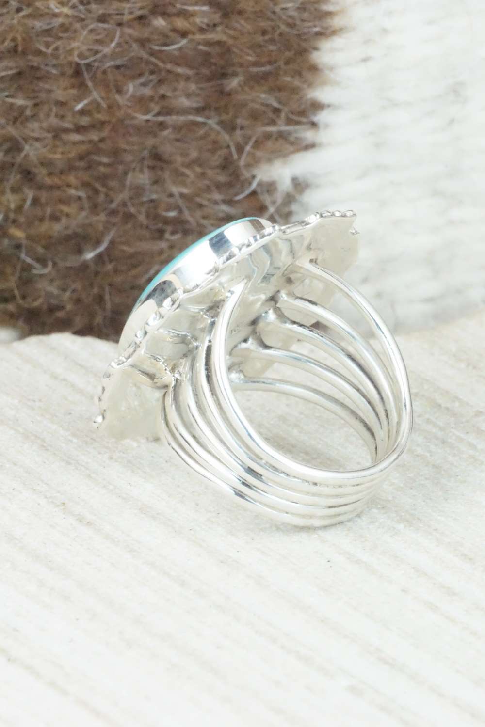 Turquoise & Sterling Silver Ring - Daniel Benally - Size 6