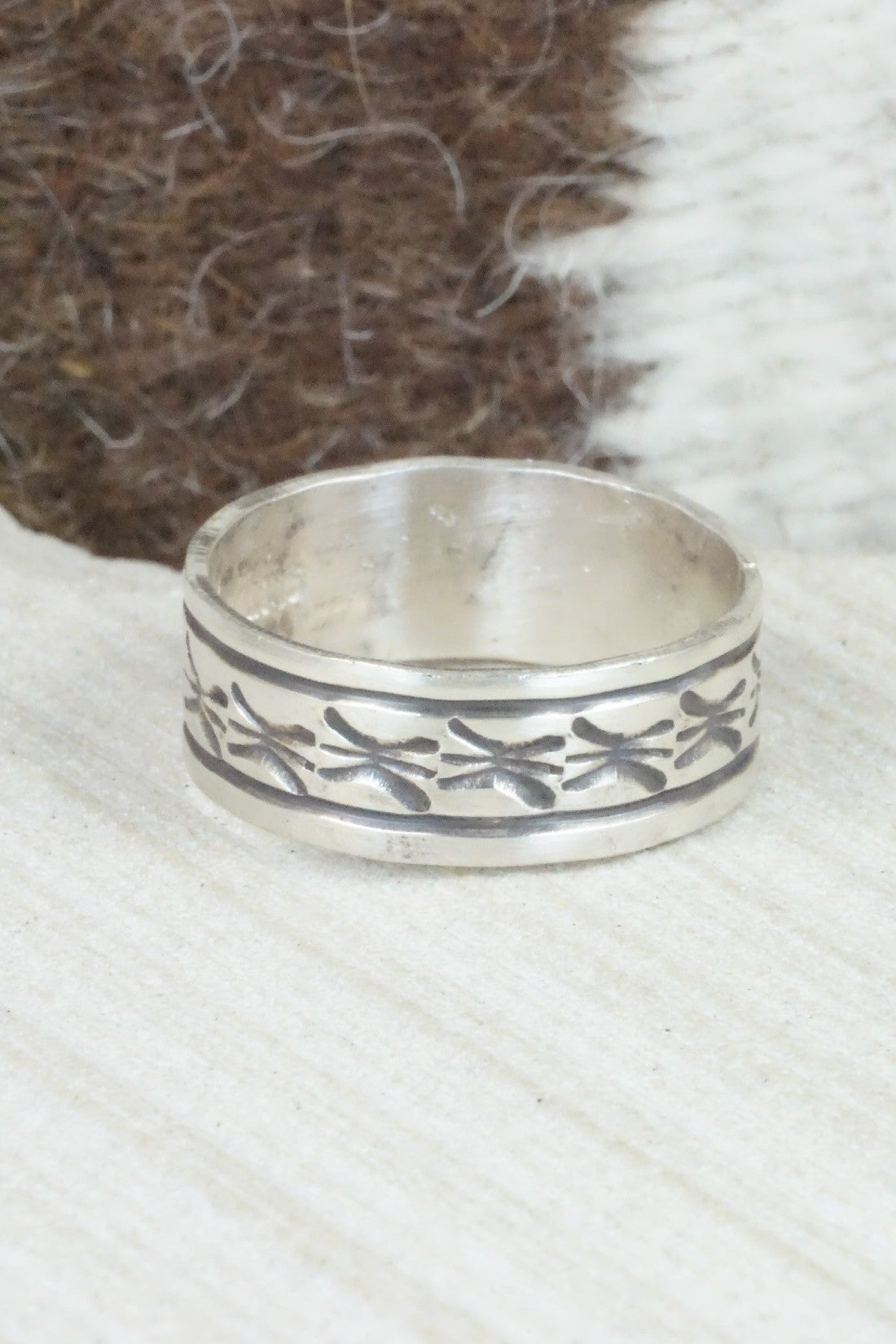 Sterling Silver Ring - Rick Enriquez - Size 13.75