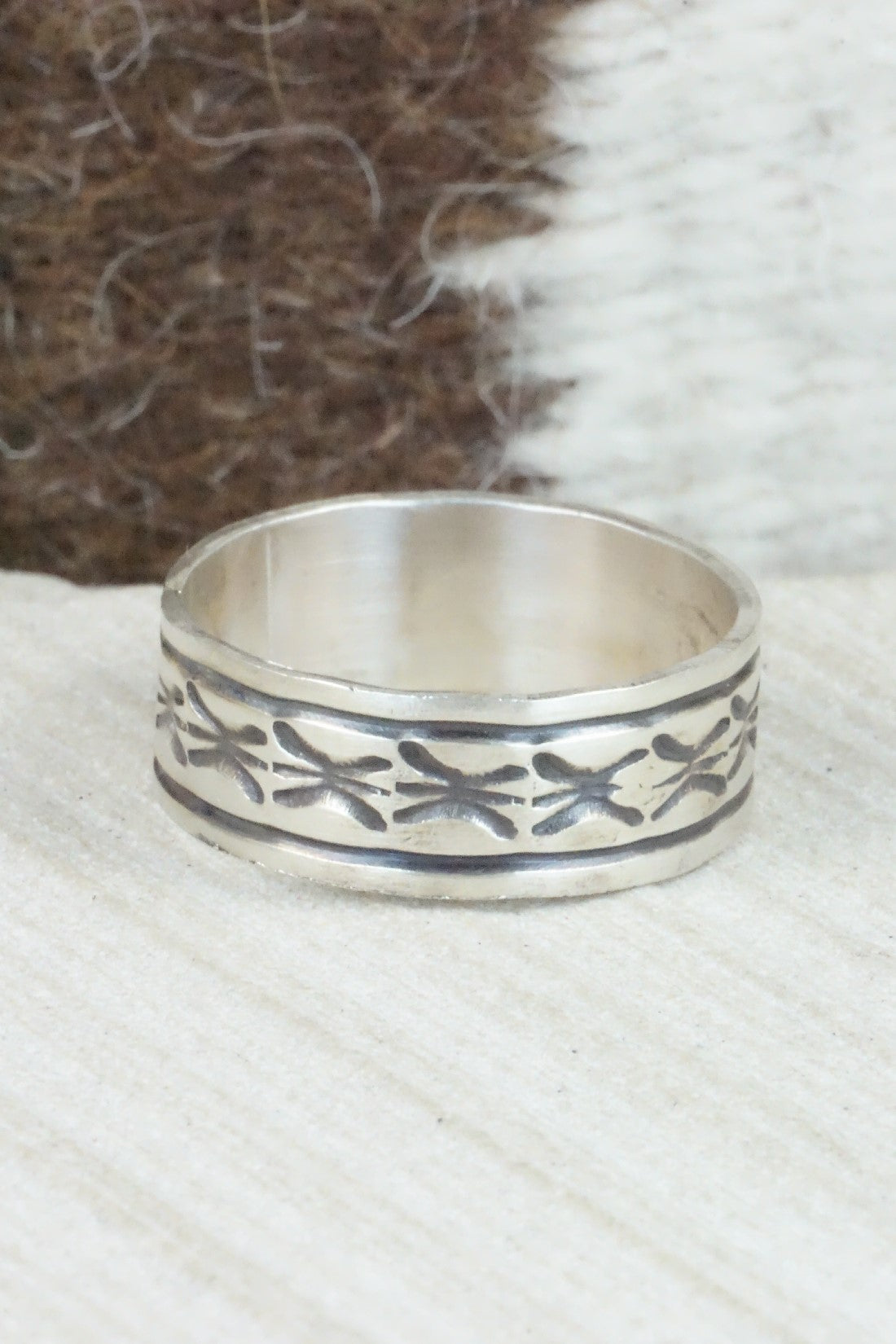 Sterling Silver Ring - Rick Enriquez - Size 13.75