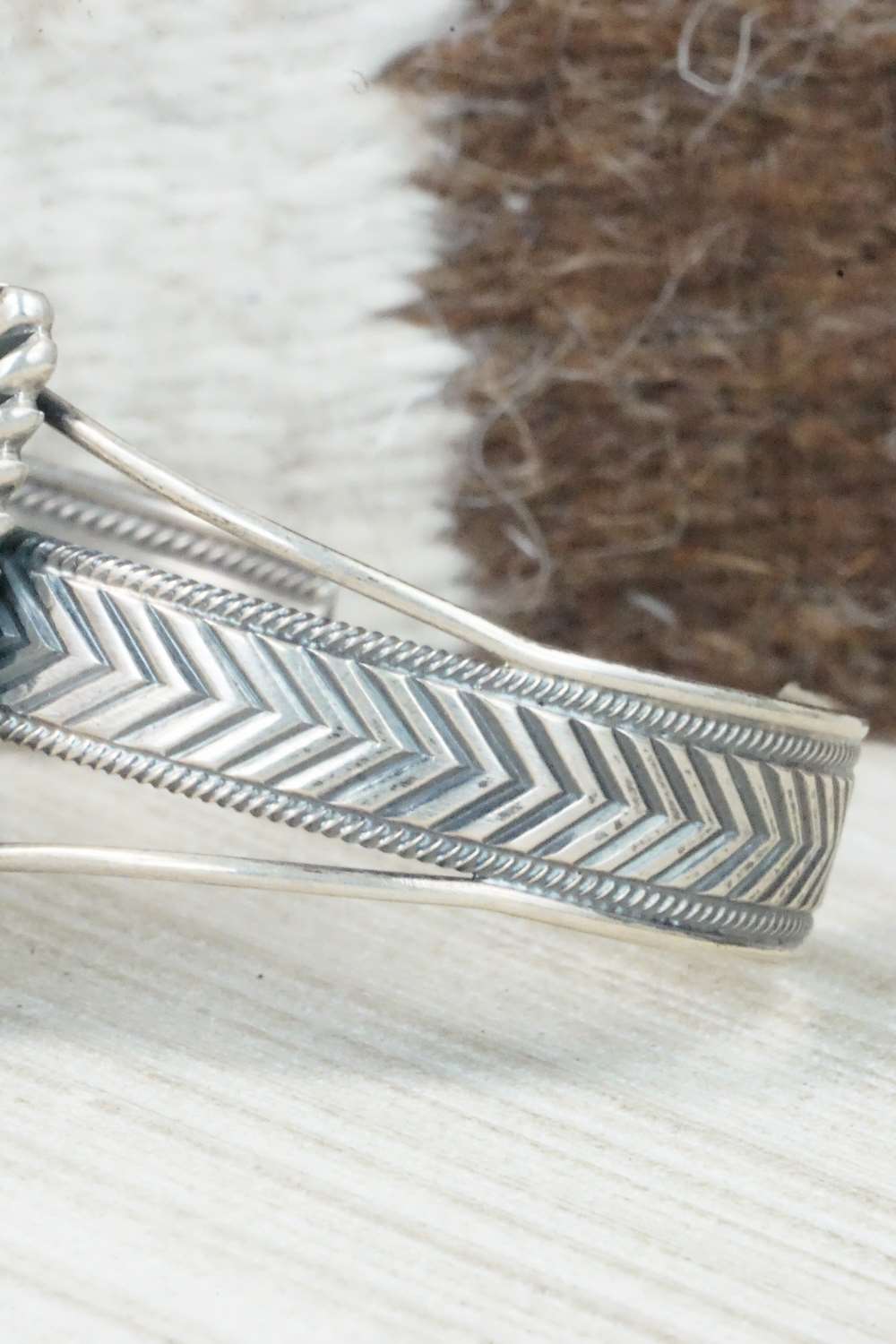Turquoise & Sterling Silver Bracelet - Navajo
