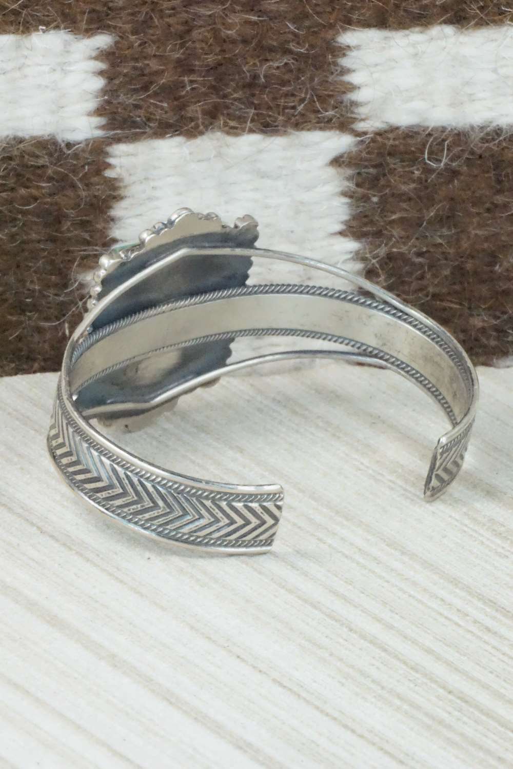 Turquoise & Sterling Silver Bracelet - Navajo