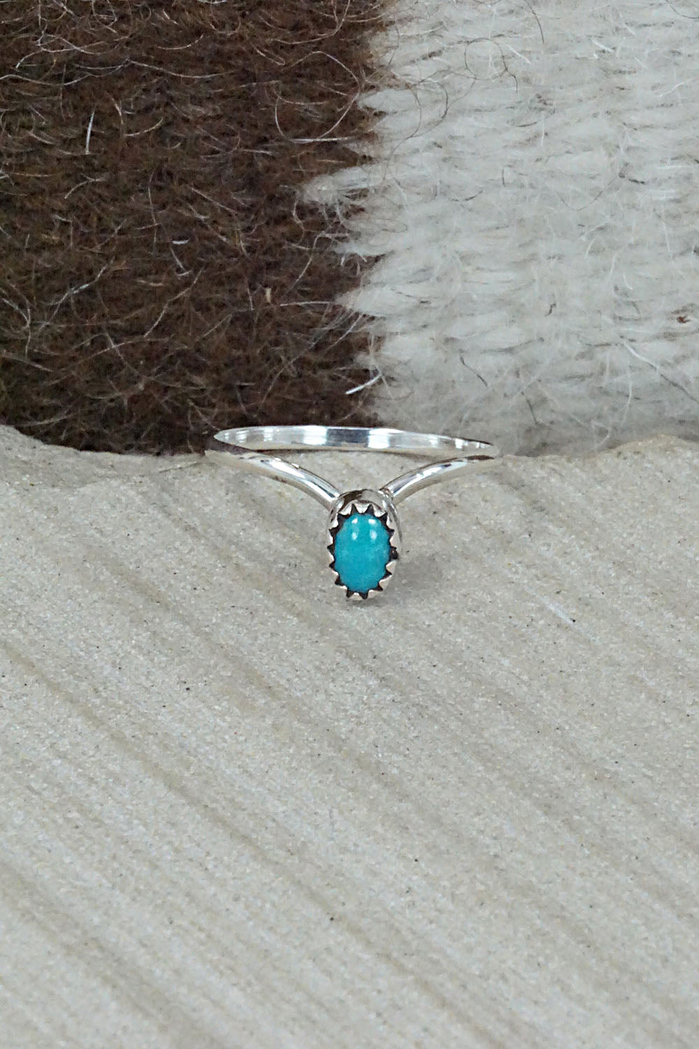 Turquoise & Sterling Silver Ring - William Begay - Size 5