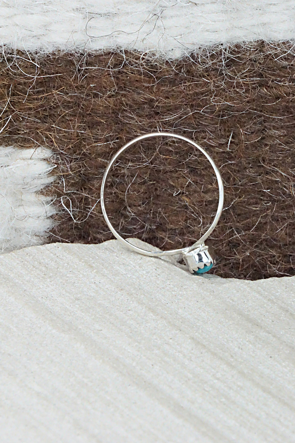 Turquoise & Sterling Silver Ring - William Begay - Size 5