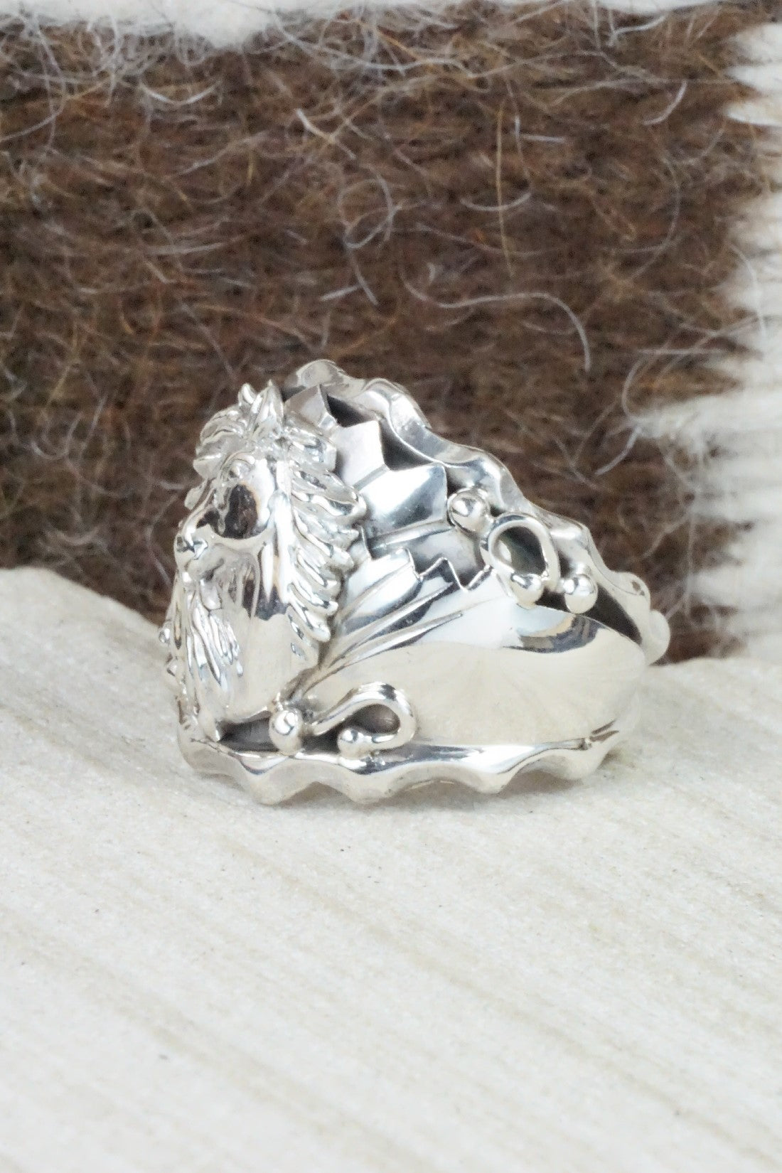 Sterling Silver Ring - Genevieve Francisco - Size 8.5