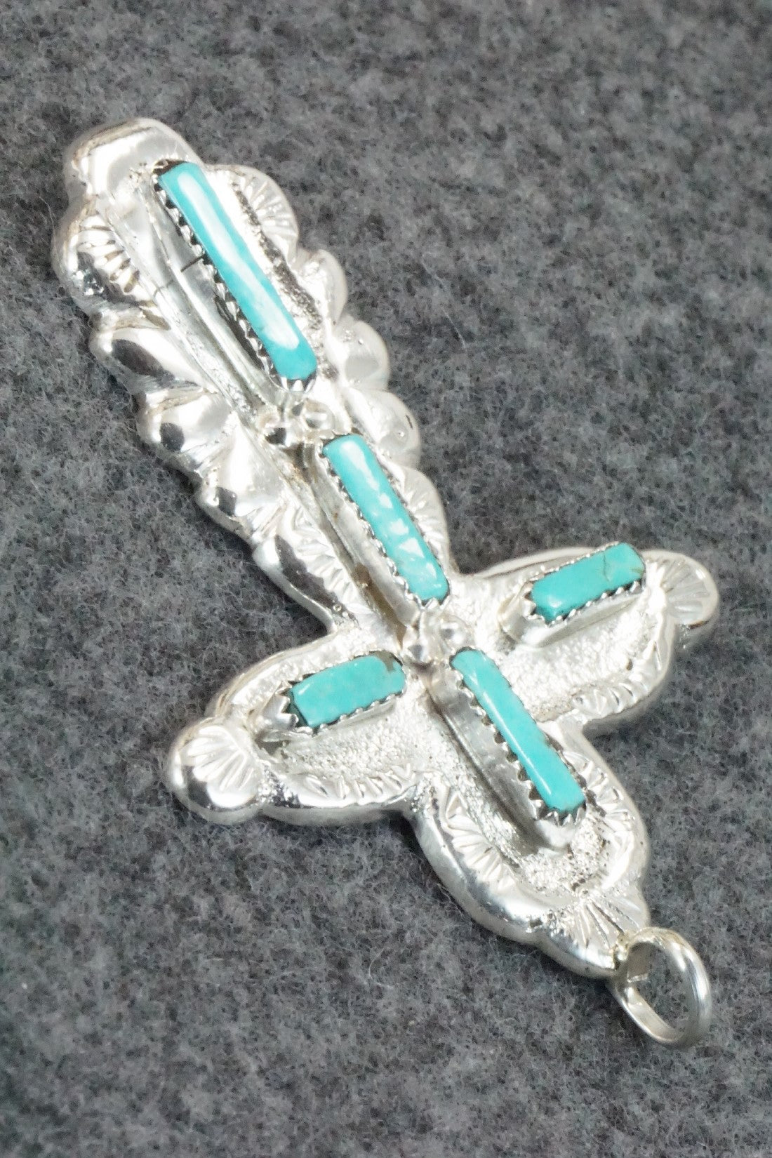 Turquoise & Sterling Silver Pendant - Verona Quam