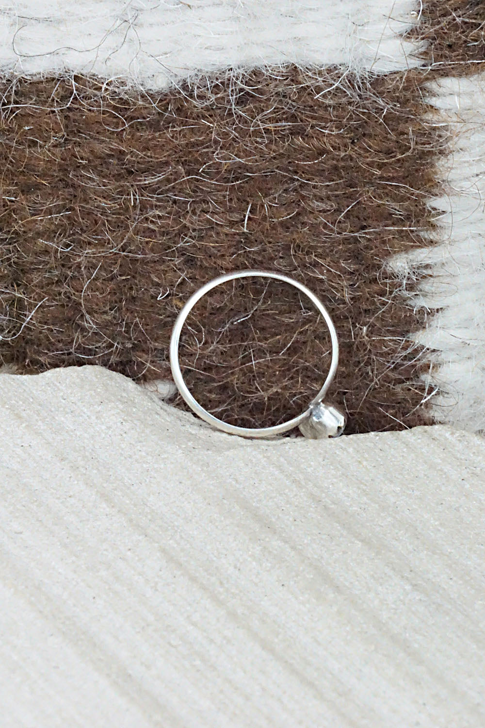 Opalite & Sterling Silver Ring - Hiram Largo - Size 7