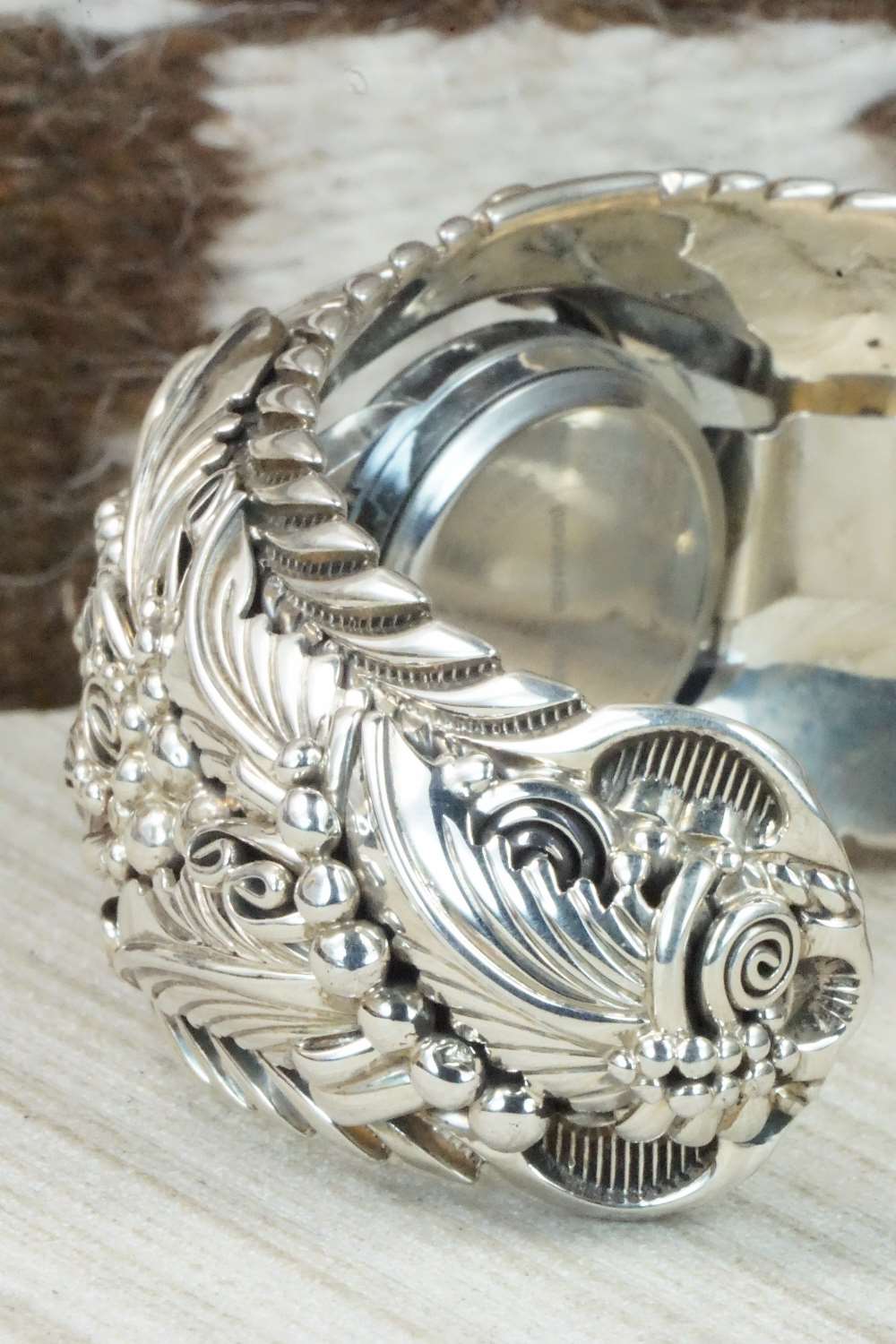 Sterling Silver Watch Bracelet - Navajo
