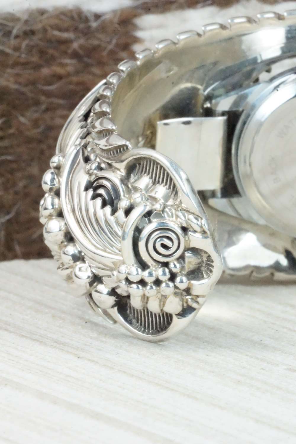Sterling Silver Watch Bracelet - Navajo