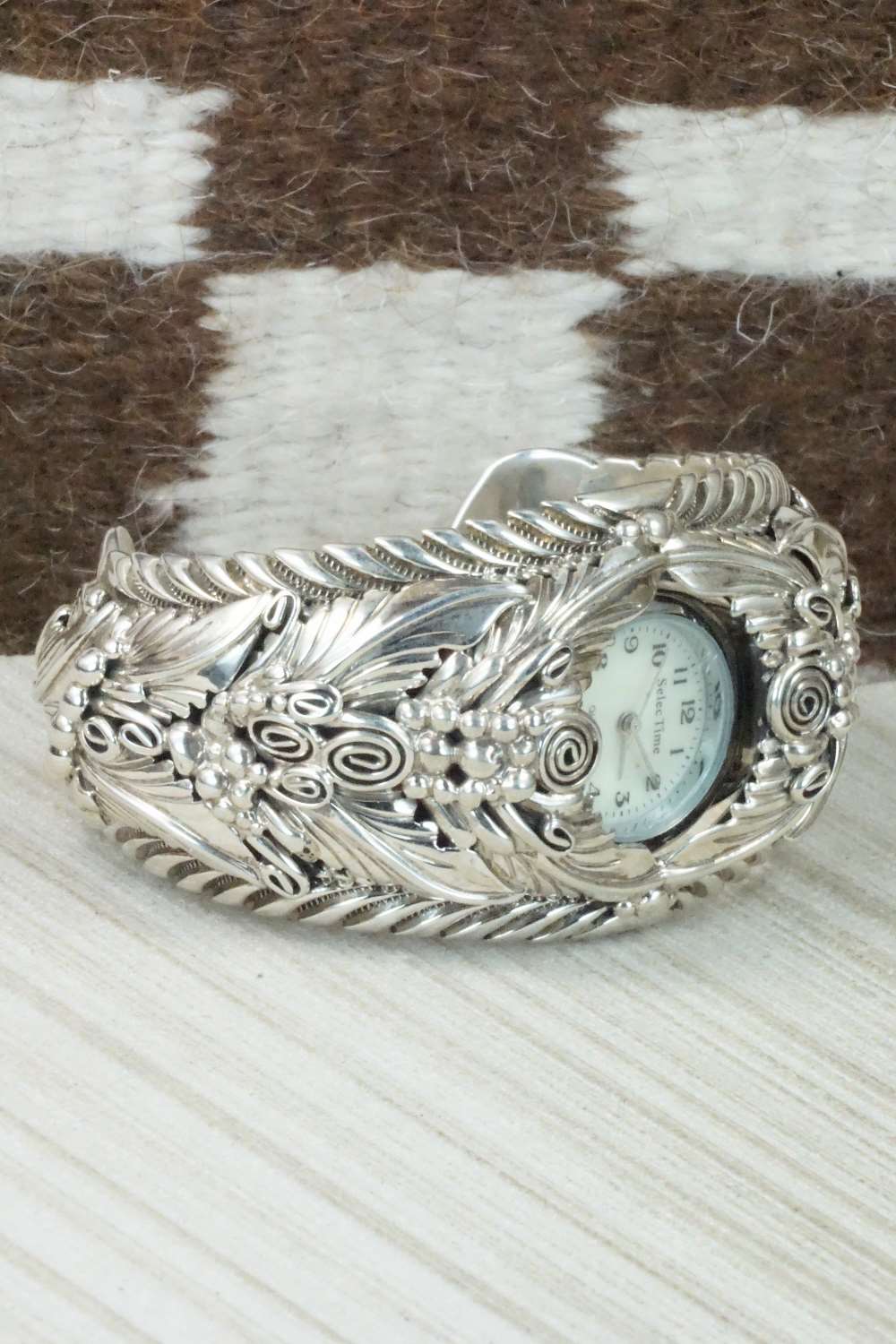 Sterling Silver Watch Bracelet - Navajo